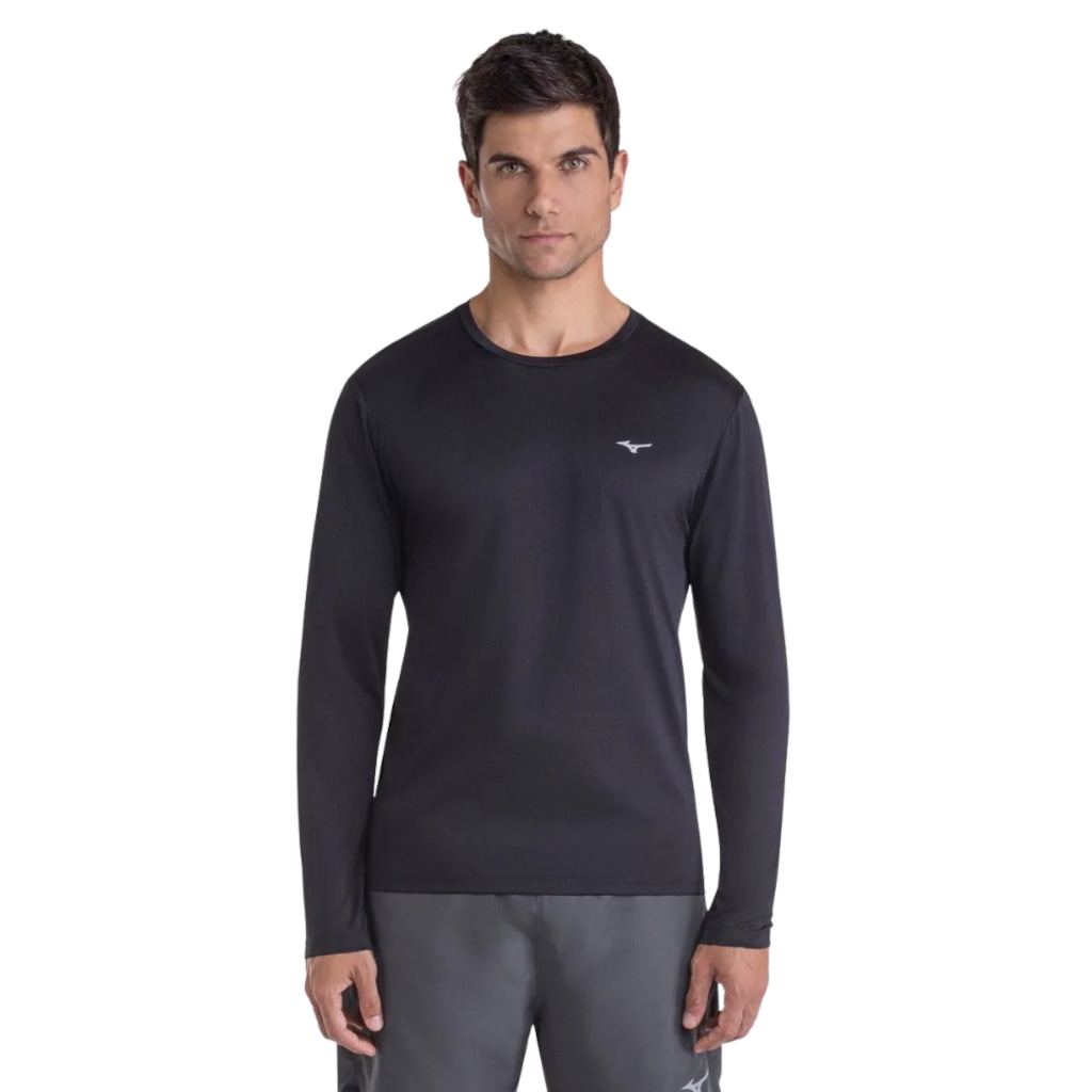 Camiseta Manga Longa Mizuno Nirvana - Masculina