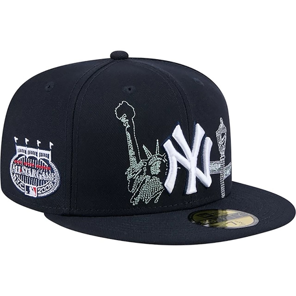 Boné Adulto New Era  New York Yankees State Stitch Aba Reta