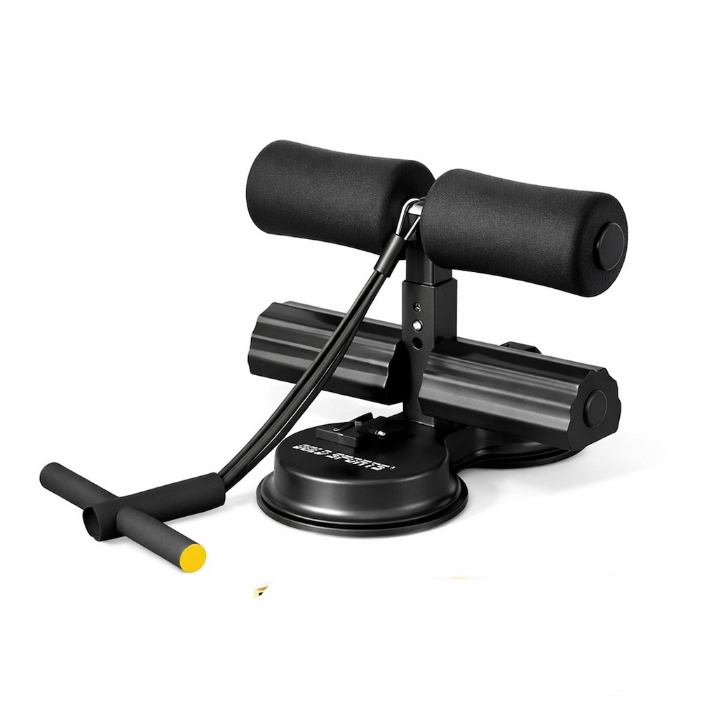 Suporte Gold Sports Para Exercícios Abdominal Com Elástico e Com Super Ventosas