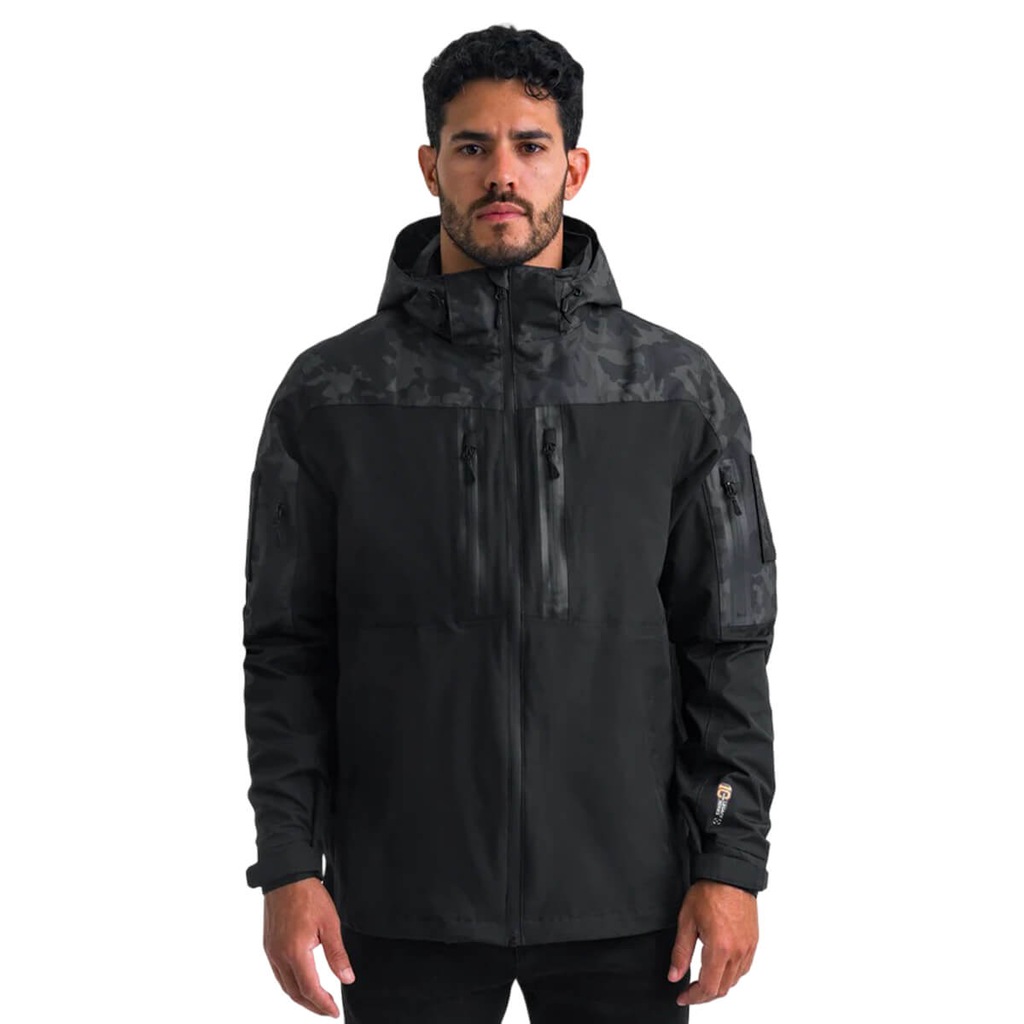 Jaqueta Masculina Impermeável Rain 3.0 Warskin Black - Invictus