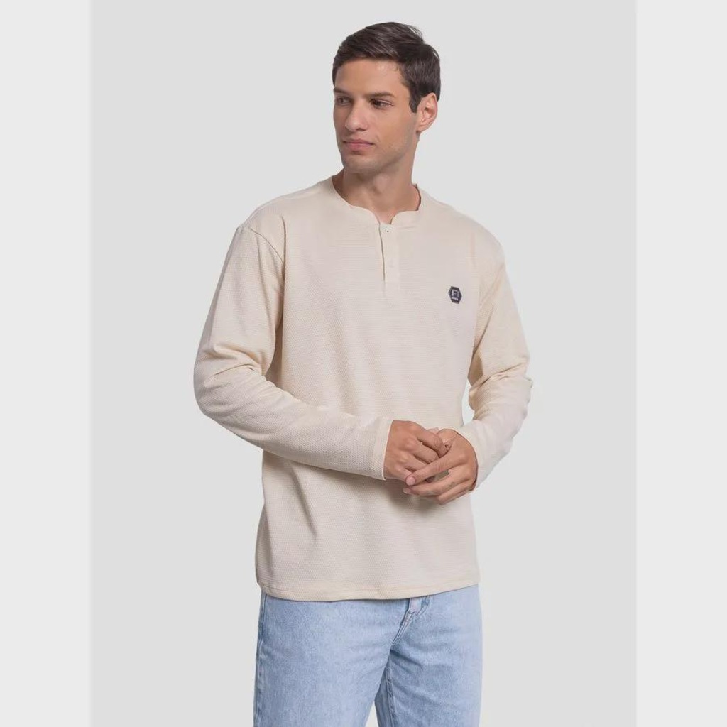 Imagem 4 do produto Camiseta Fatal Manga Longa Texturizada  - Masculina