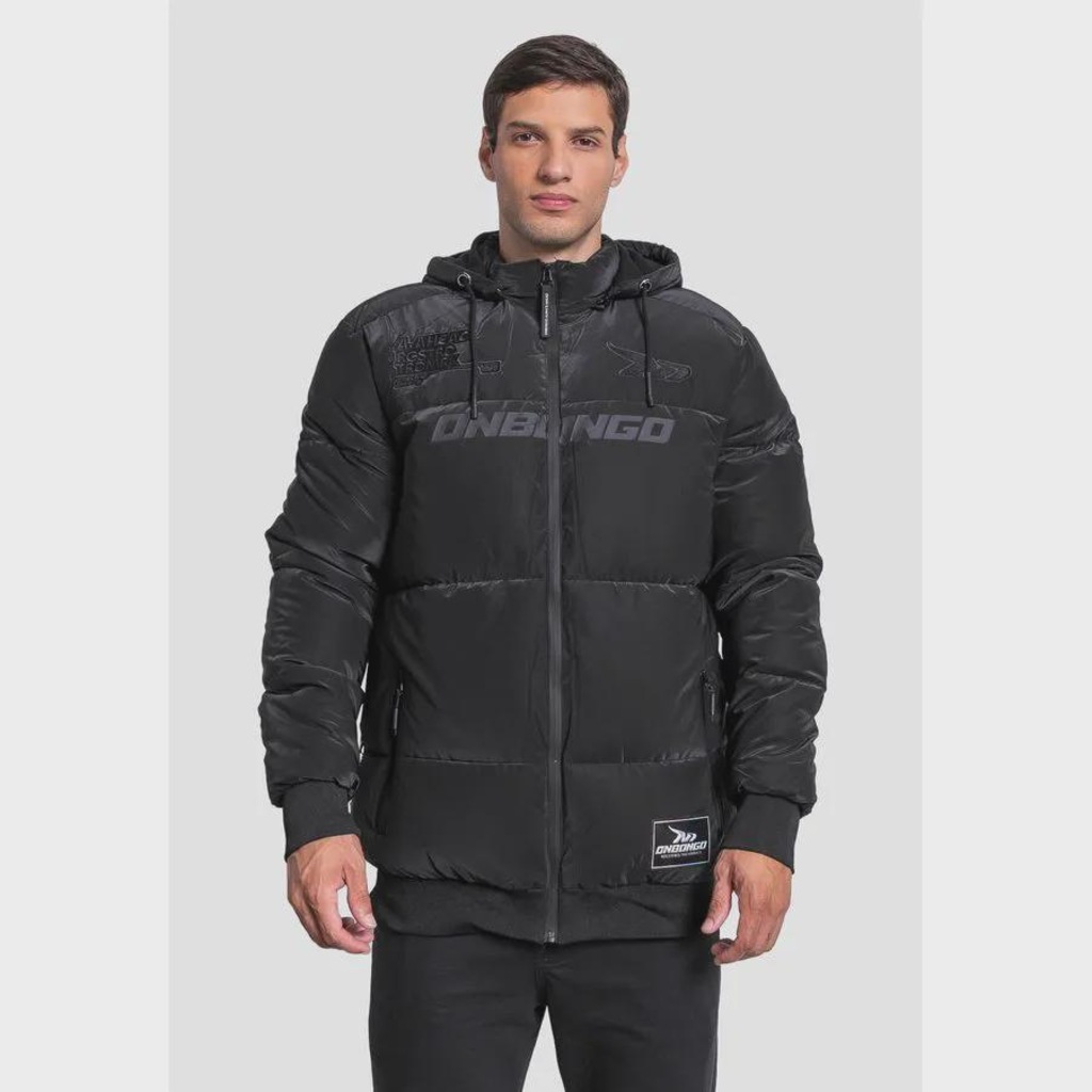 Jaqueta Masculina Onbongo Puffer com Ziper