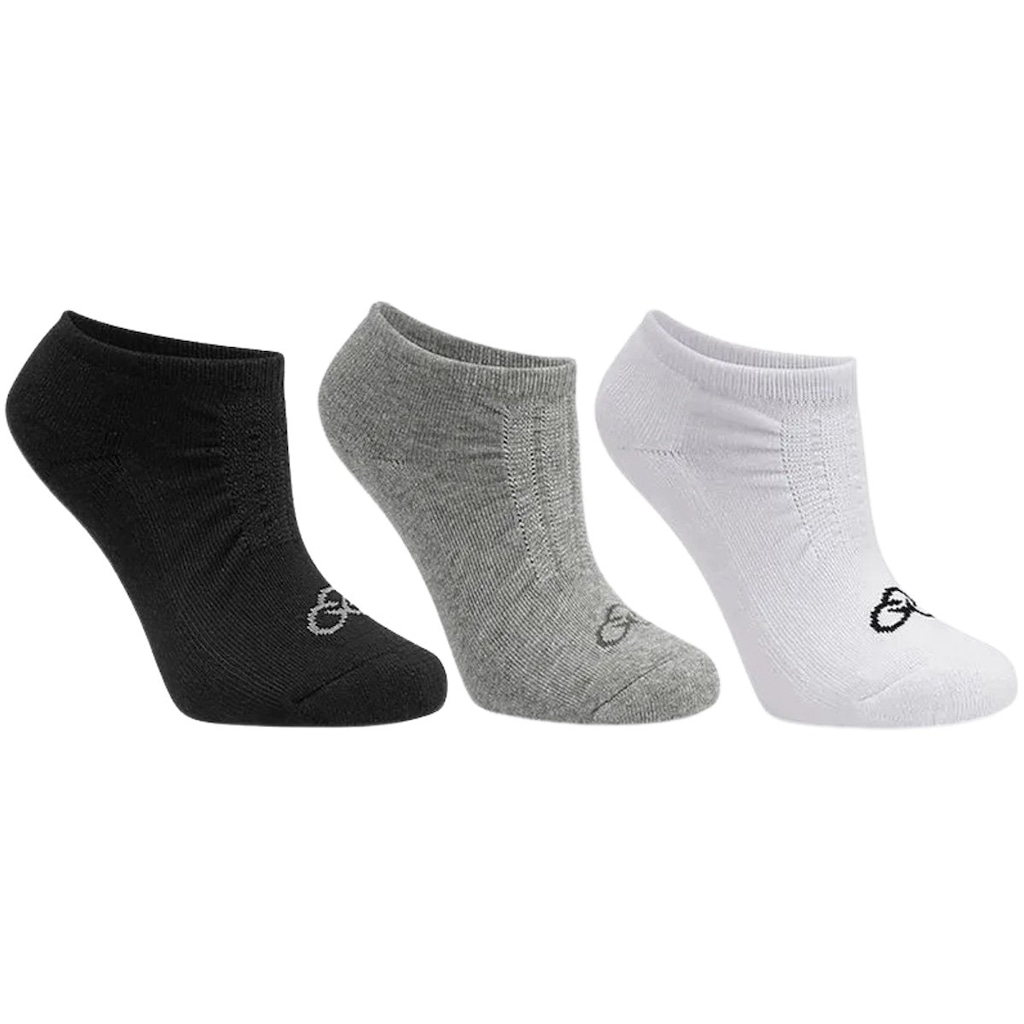 Kit 3 Pares de Meia Cano Invisível Olympikus Sem Fleece - Masculina