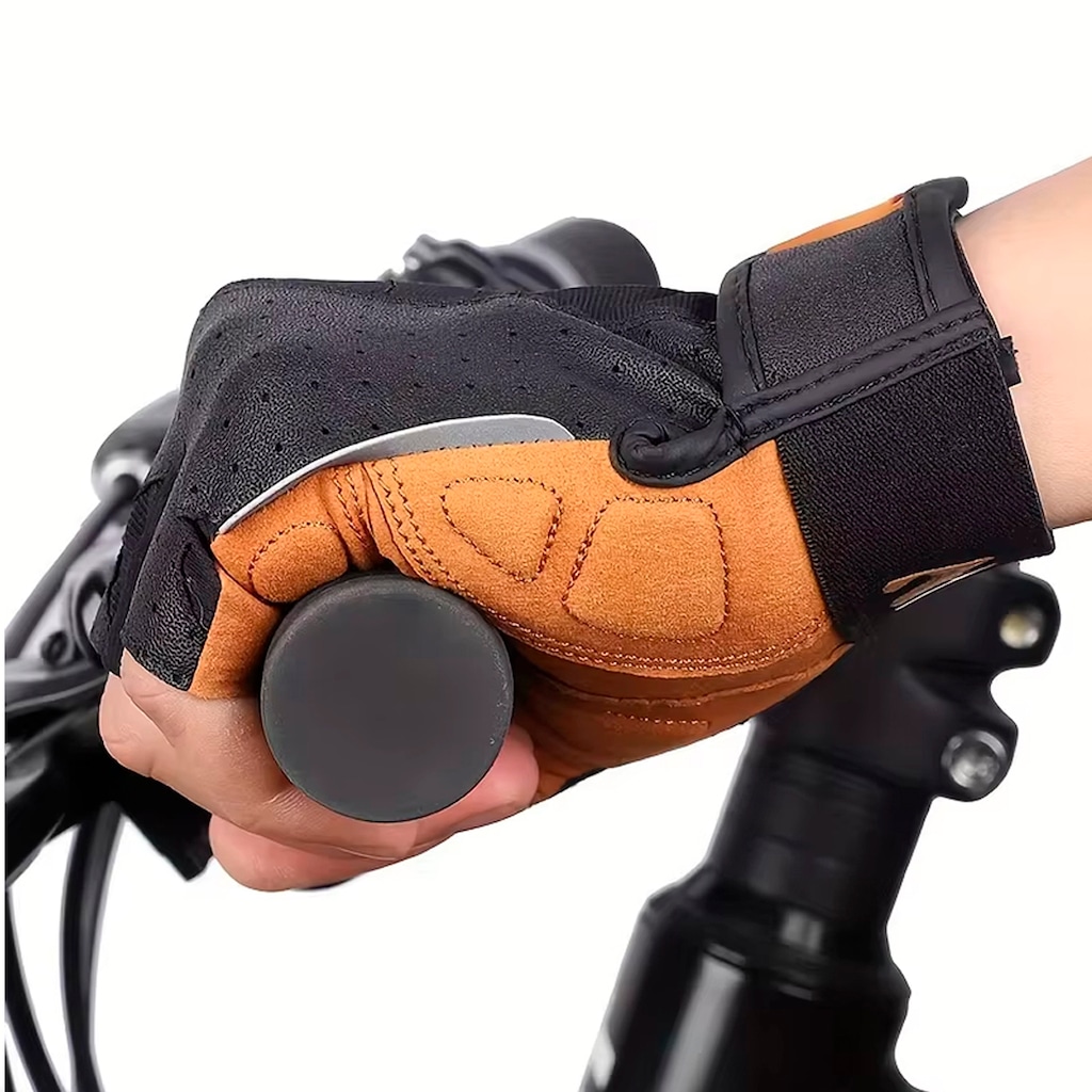 Imagem 3 do produto Luvas Esportiva Gold Sports West Biking Meio Dedos Anti Slip Com Tecido e Respirável