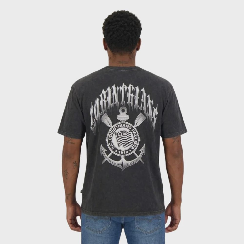 Imagem 4 do produto Camiseta do Corinthisns Surf Center Oversized Stoned - Masculina
