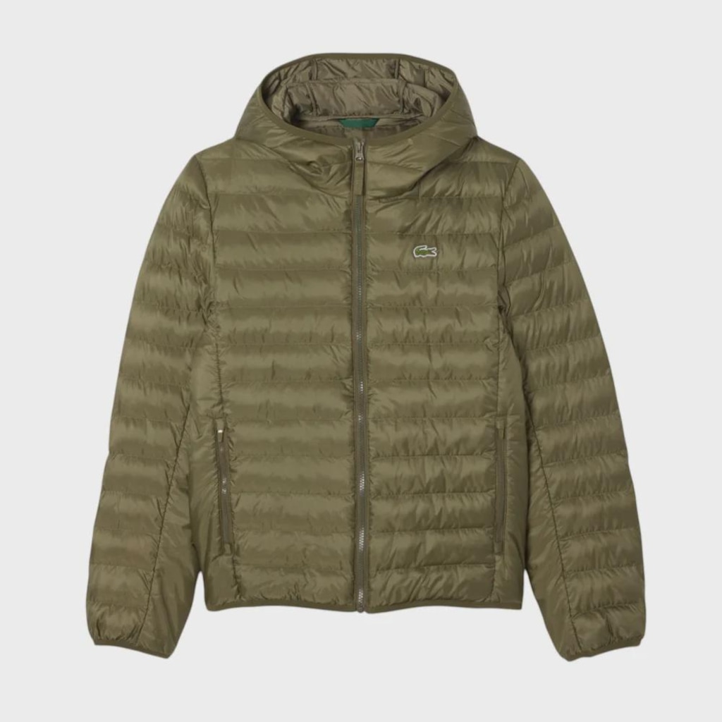 Jaqueta Masculina Lacoste Bufante Khaki Green