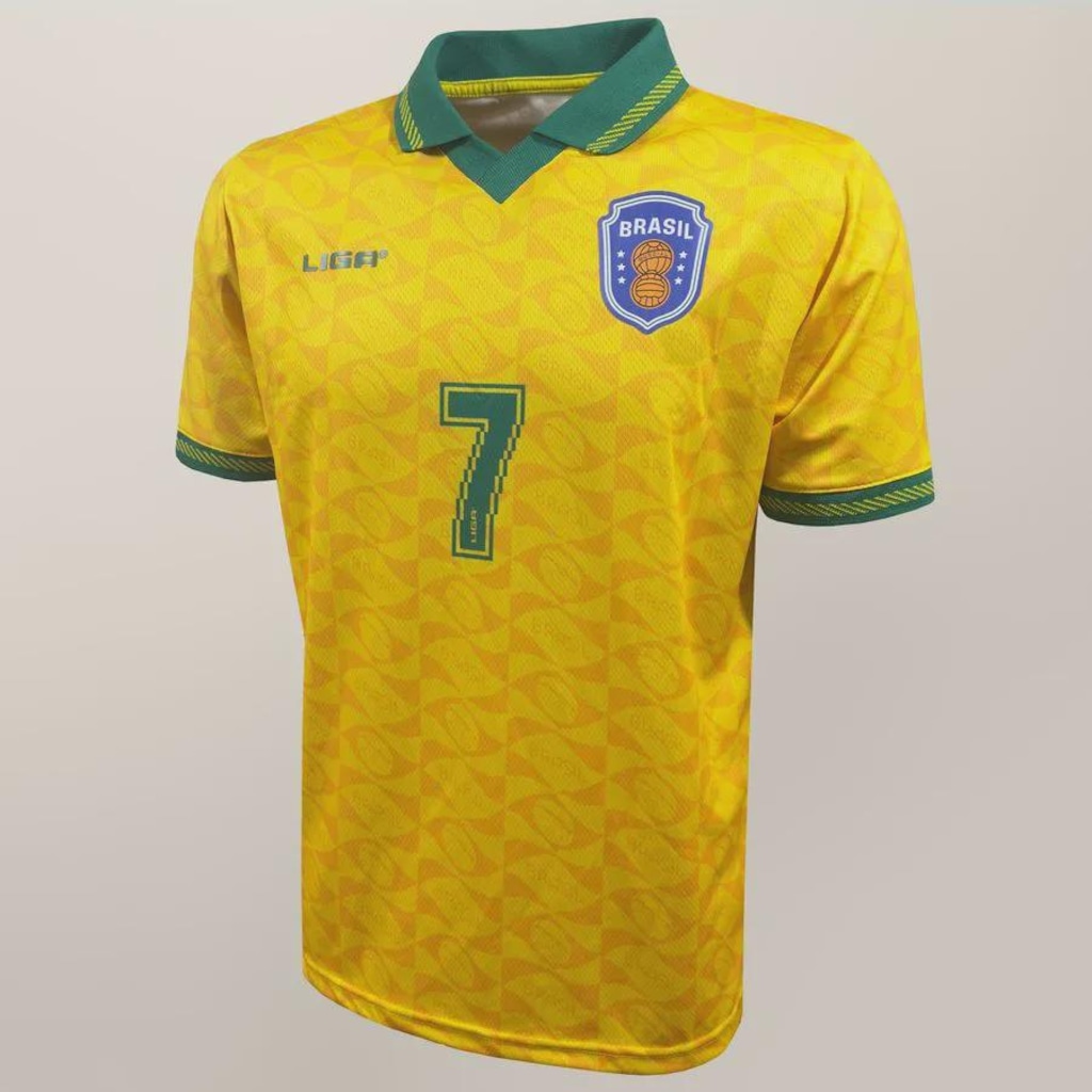 Camisa do Brasil Allejo 7 Liga Retrô - Masculina