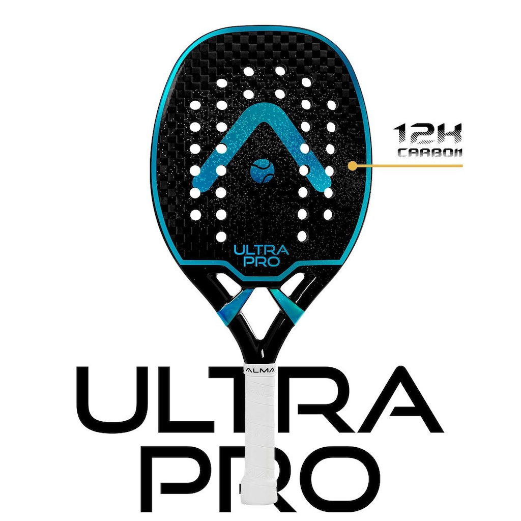 Imagem 2 do produto Raquete Beach Tennis Alma Genius Ultrapro 12K - Adulto