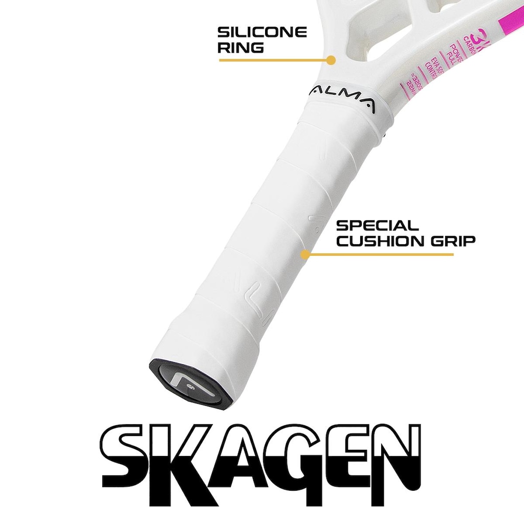 Imagem 3 do produto Raquete Beach Tennis Alma Genius Skagen 3K - Adulto