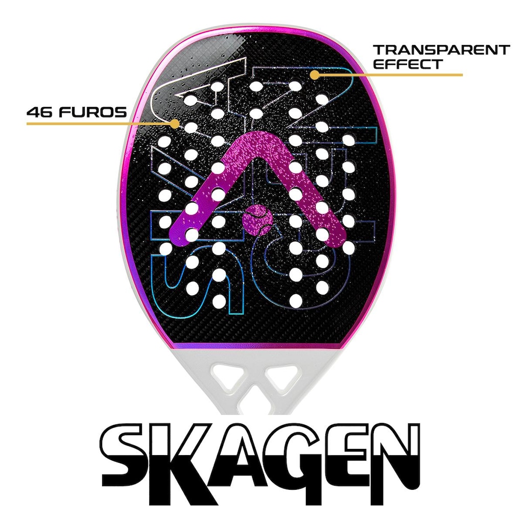 Imagem 4 do produto Raquete Beach Tennis Alma Genius Skagen 3K - Adulto