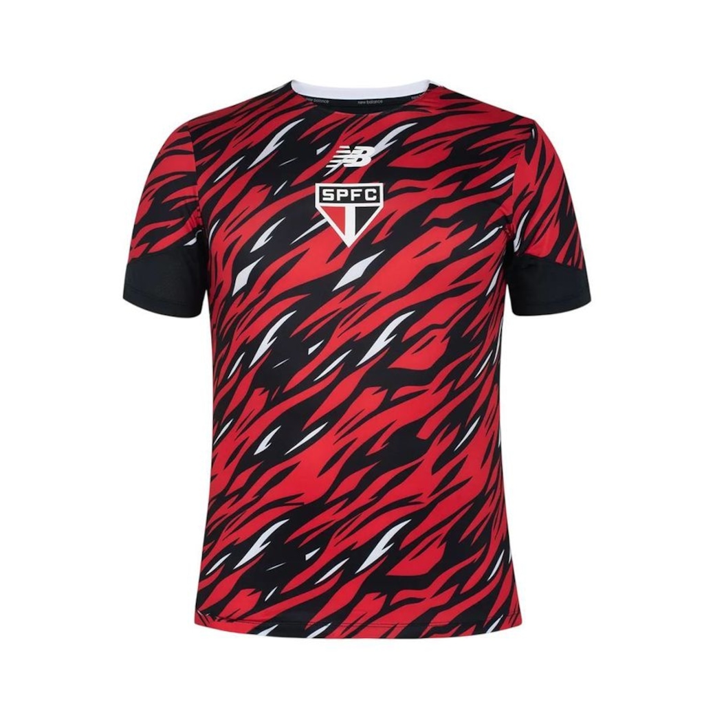 Camiseta do São Paulo Pré Jogo 2026 New Balance - Masculina