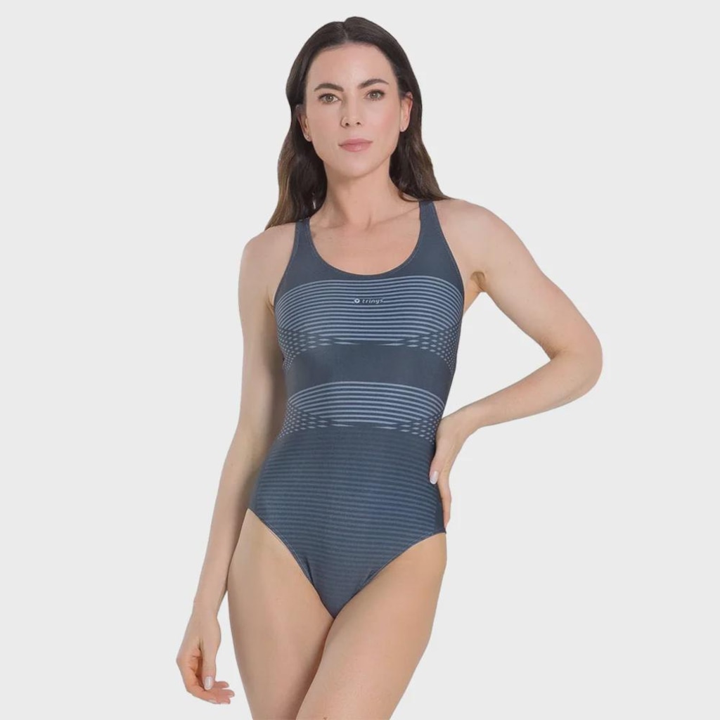 Maiô Natação Adulto Trinys 3623 Estampado Plus Size SL2663