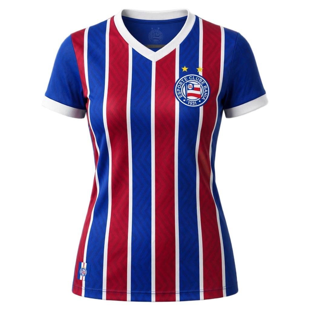 Camisa do Bahia Listrada Natural - Feminina