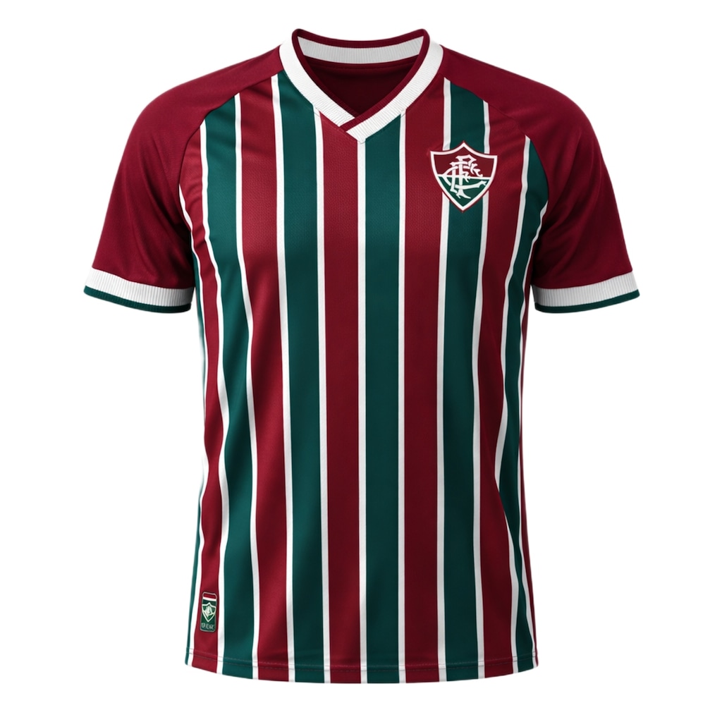 Camisa do Fluminense Listrada Natural - Masculina