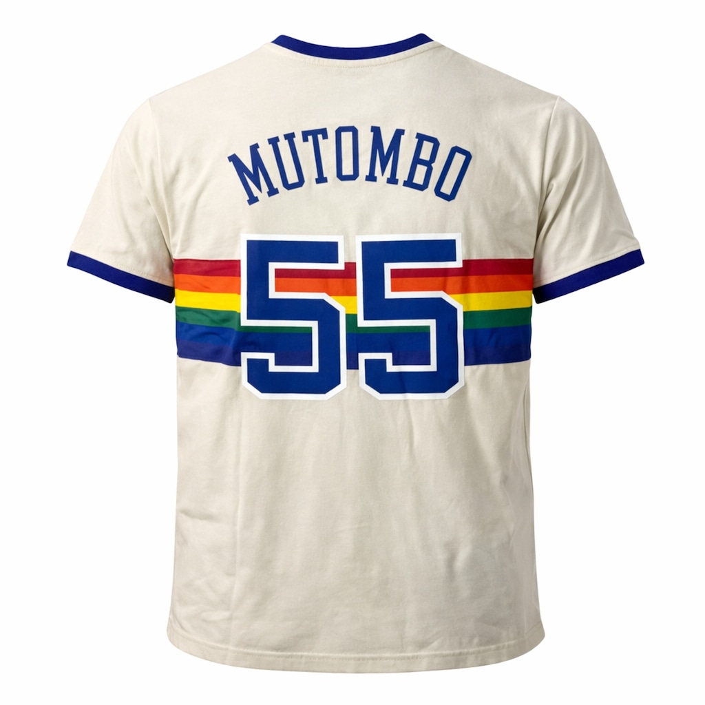 Imagem 4 do produto Camiseta Mitchell & Ness Nuggets Mutombo 55  - Masculina