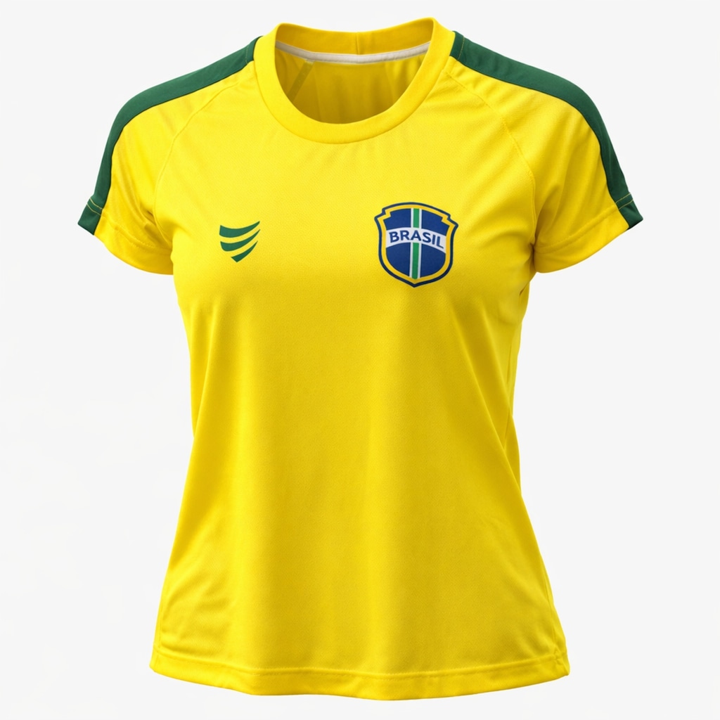 Camisa do Brasil Super Bolla Escudo Clássico - Feminina
