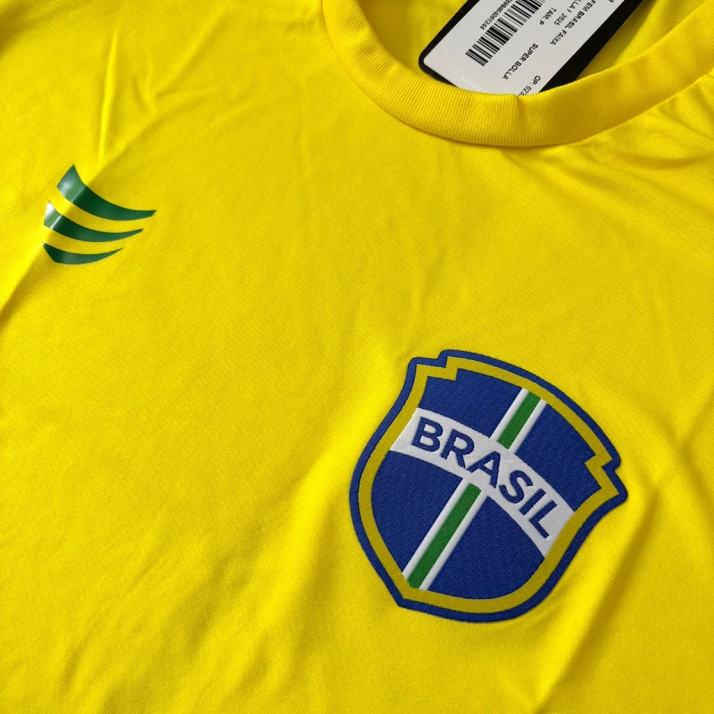 Imagem 4 do produto Camisa do Brasil Super Bolla Escudo Clássico - Feminina