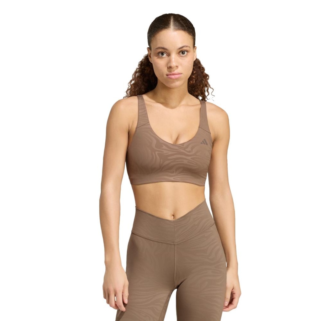 Top Esportivo Estampado Suporte Leve All Me Essentials adidas Feminino