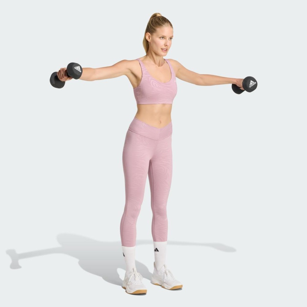 Imagem 4 do produto Top Esportivo Estampado Suporte Leve All Me Essentials adidas Feminino