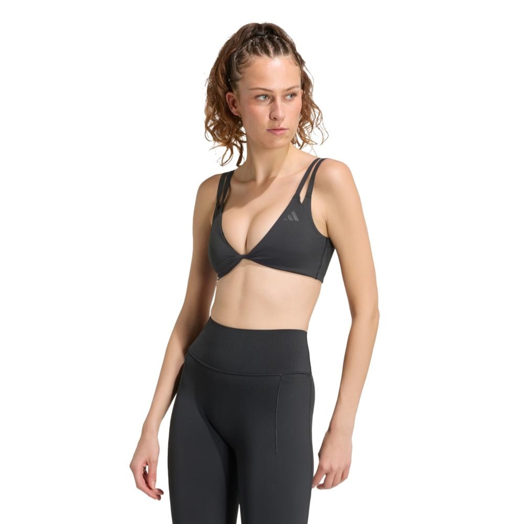Top Esportivo Reversível de Sustentação Leve Optime Workout Twist adidas Feminino