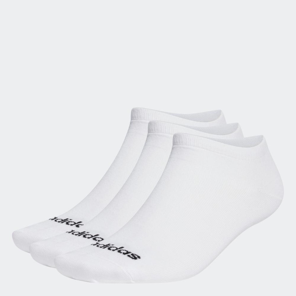 Kit 3 Pares de Meia adidas Cano Baixo Linear Unissex