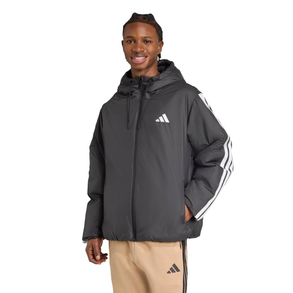 Jaqueta Capuz Insulated Essentials CLIMAWARM Três Listras adidas Masculino