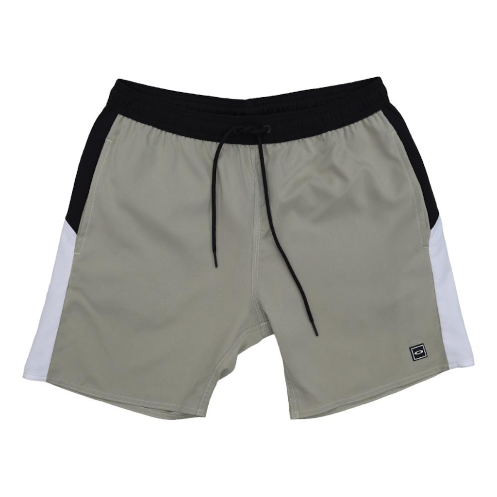 Bermuda Oakley Geo Block Trunkshorts 18" Pebble - Masculina