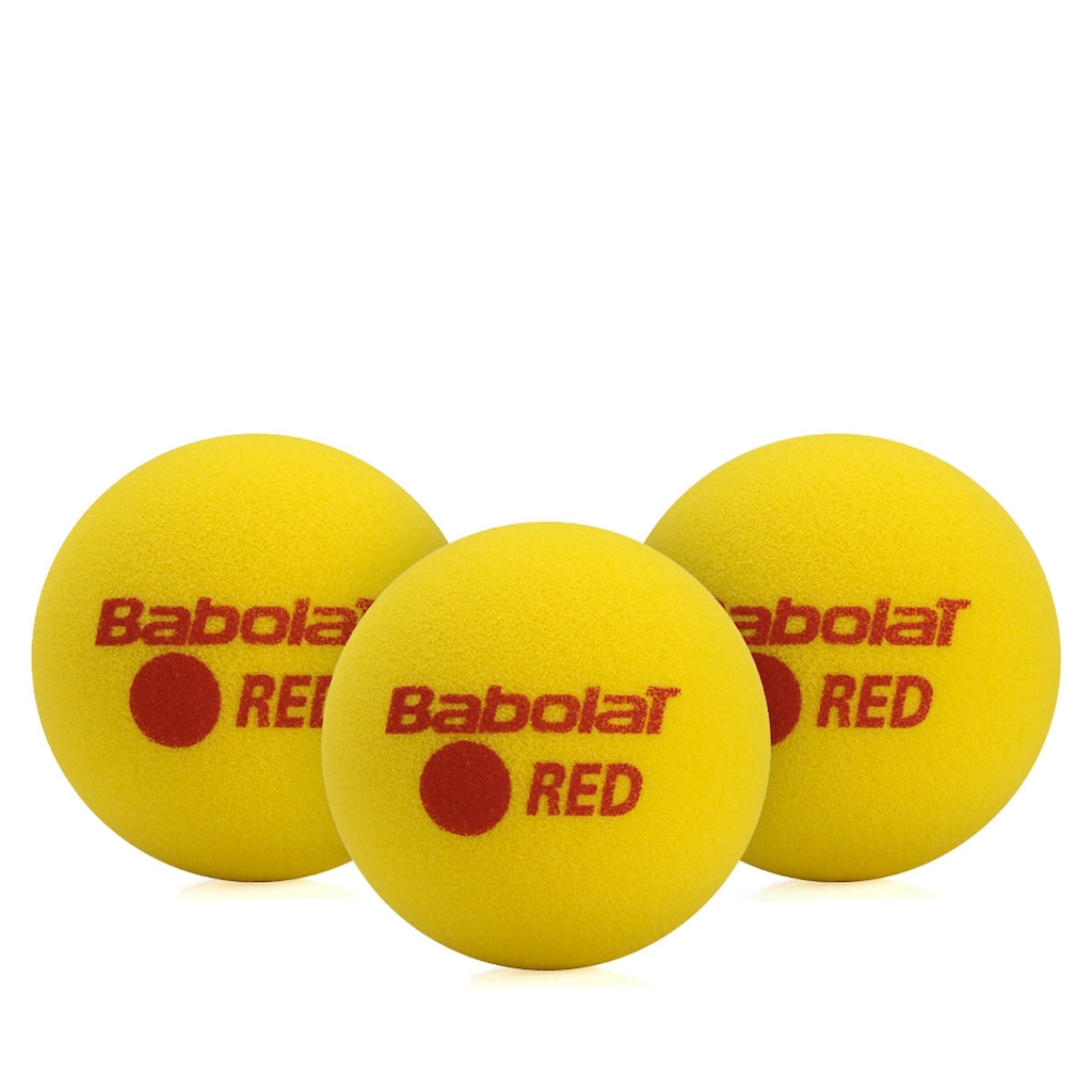 Bolas de Tênis Babolat Iniciação Soft Foam X3 Red