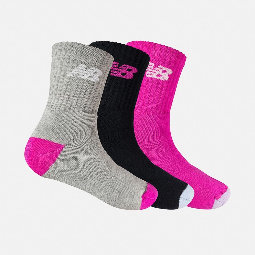 Meia New Balance Atoal-Cano Alto Infantil - 3 Pares