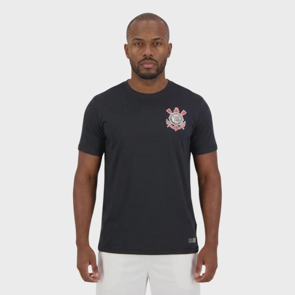 Camiseta do Corinthians Coimbra Fitness Raglan - Masculina