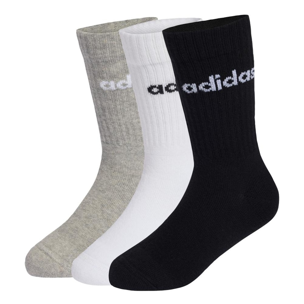 Meia adidas Linear - 3 Pares - Infantil