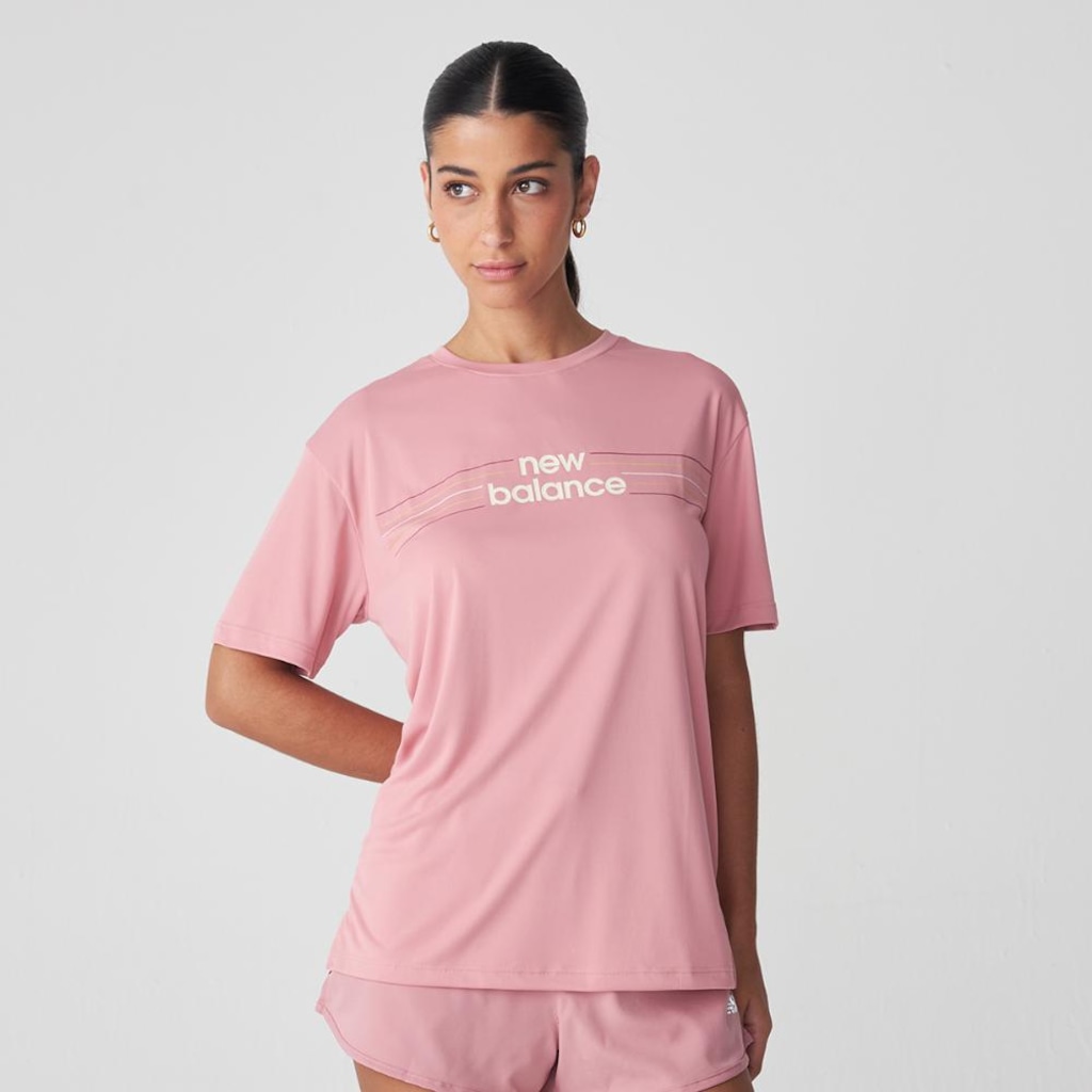 Camiseta New Balance Linear Performance Feminina