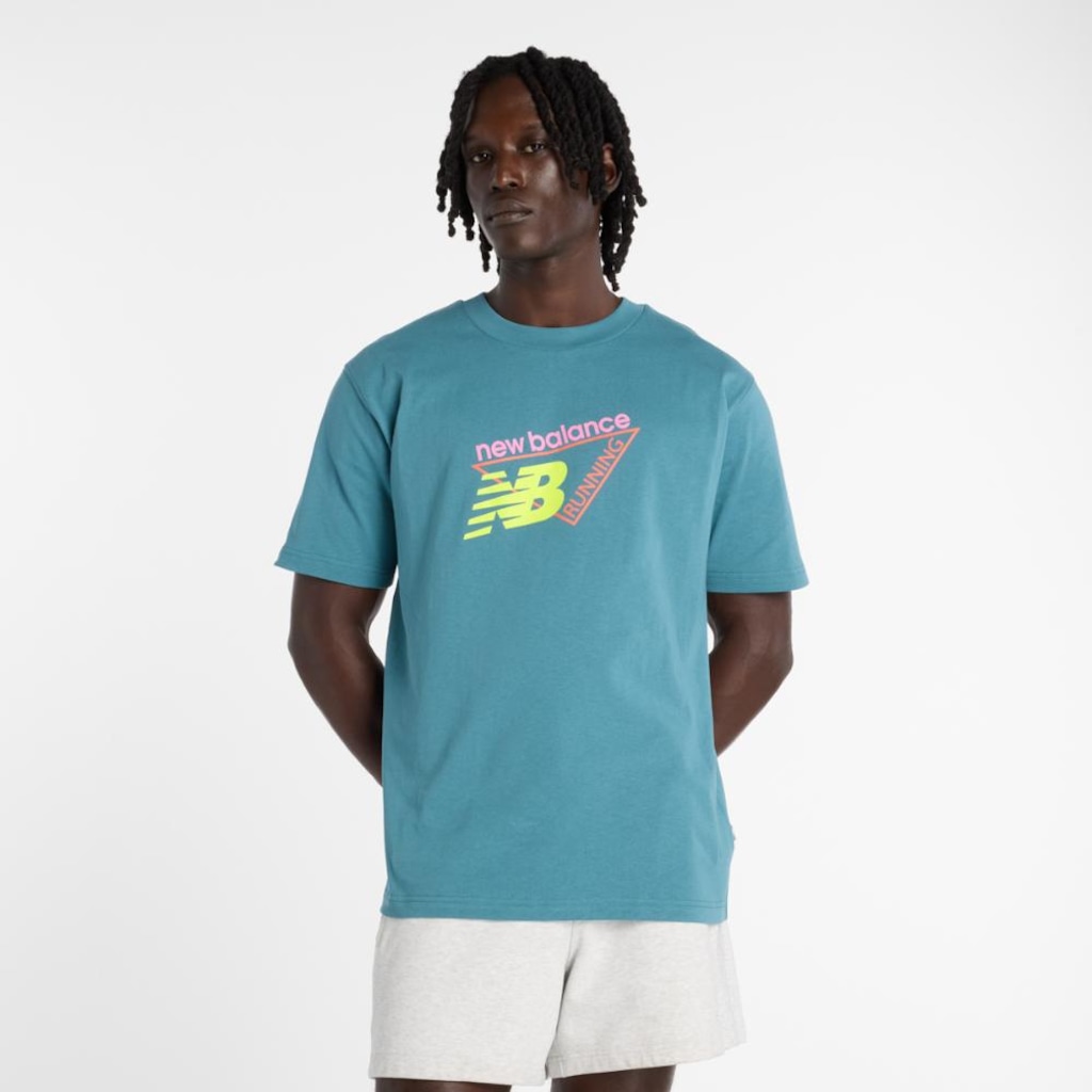 Camiseta New Balance Classic Tri Logo Masculina