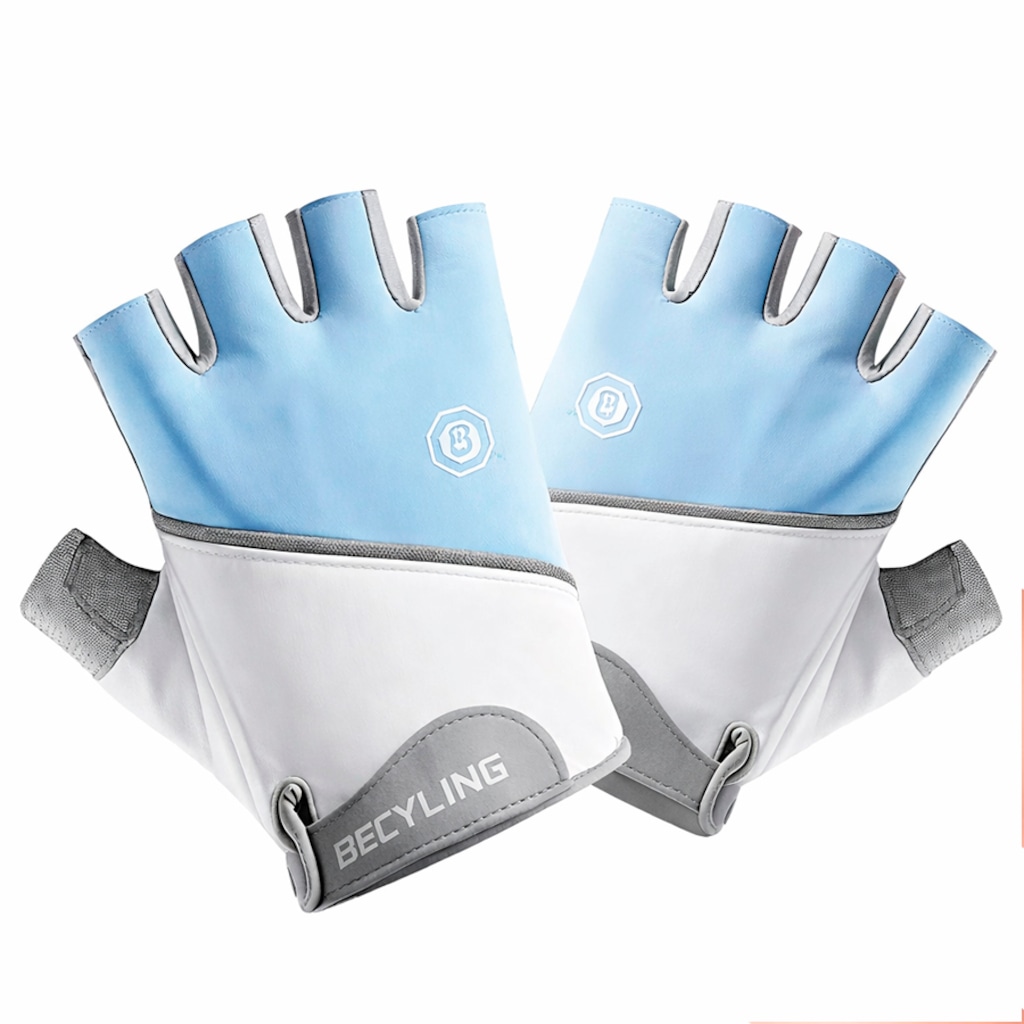Imagem 4 do produto Luvas Esportiva Gold Sports Bec Cycling II Meio Dedos Anti Slip Com Tecido e Respirável