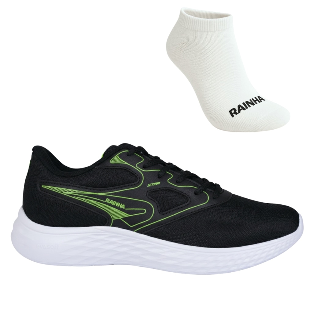 Kit Tênis Rainha Star e Meia - Masculino