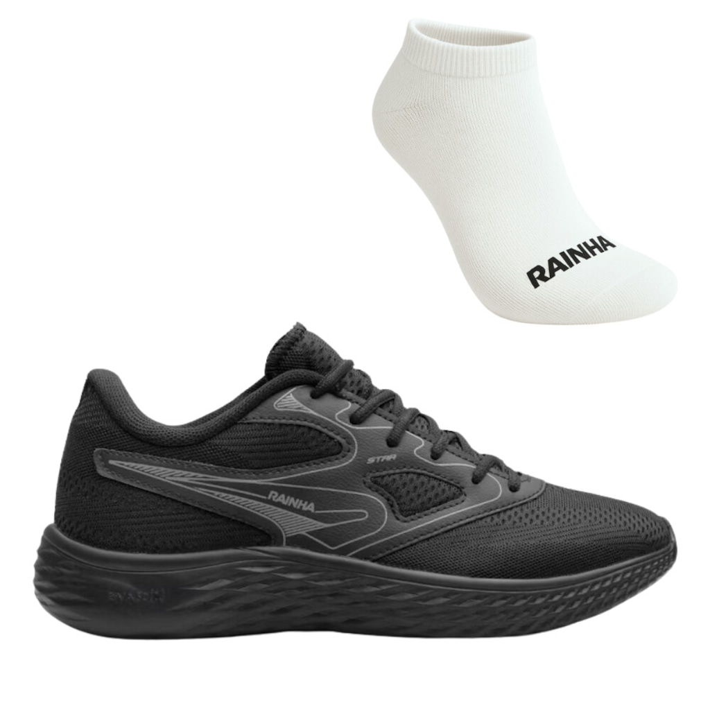 Kit Tênis Rainha Star e Meia - Feminino