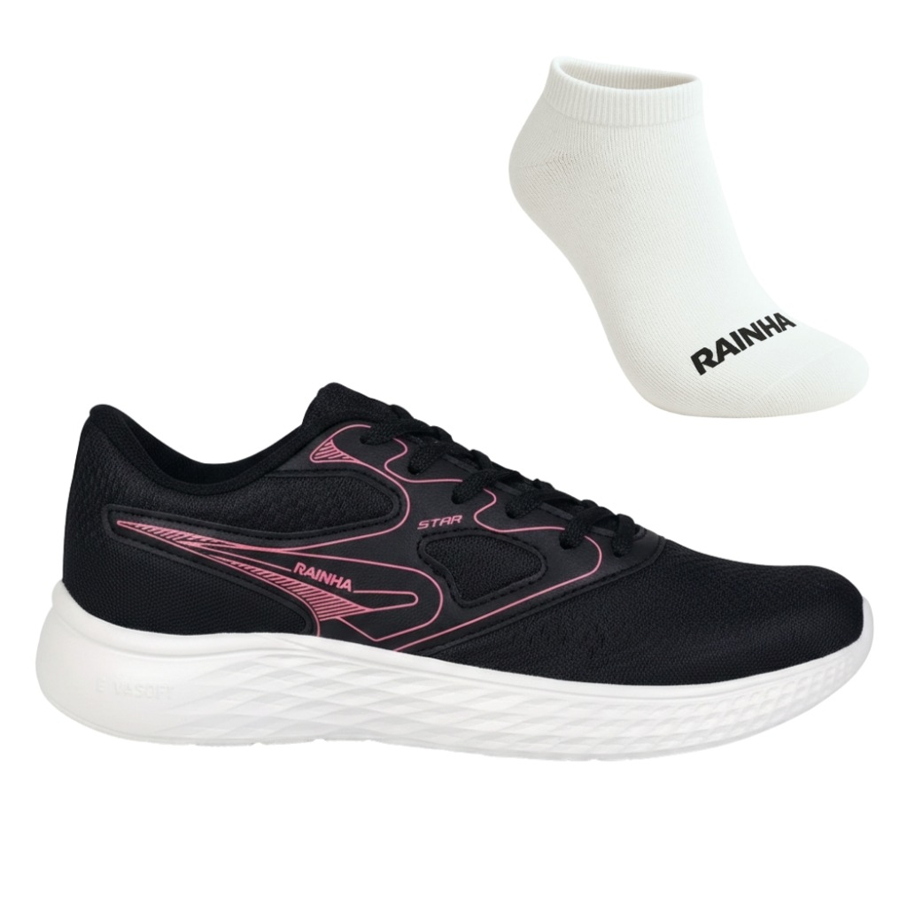 Kit Tênis Rainha Star e Meia - Feminino