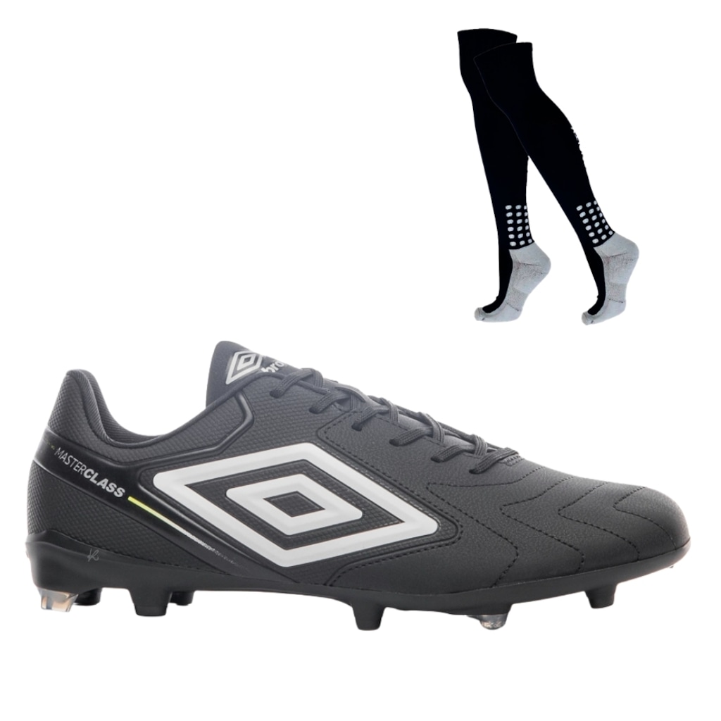 Kit Chuteira de Campo Adulta Adamant Masterclass Club E Meião - Umbro