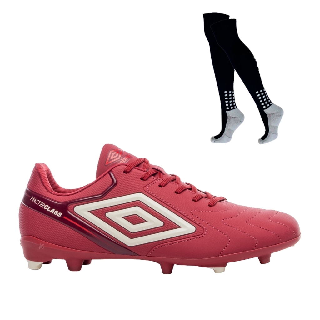 Kit Chuteira de Campo Adulta Adamant Masterclass Club E Meião - Umbro