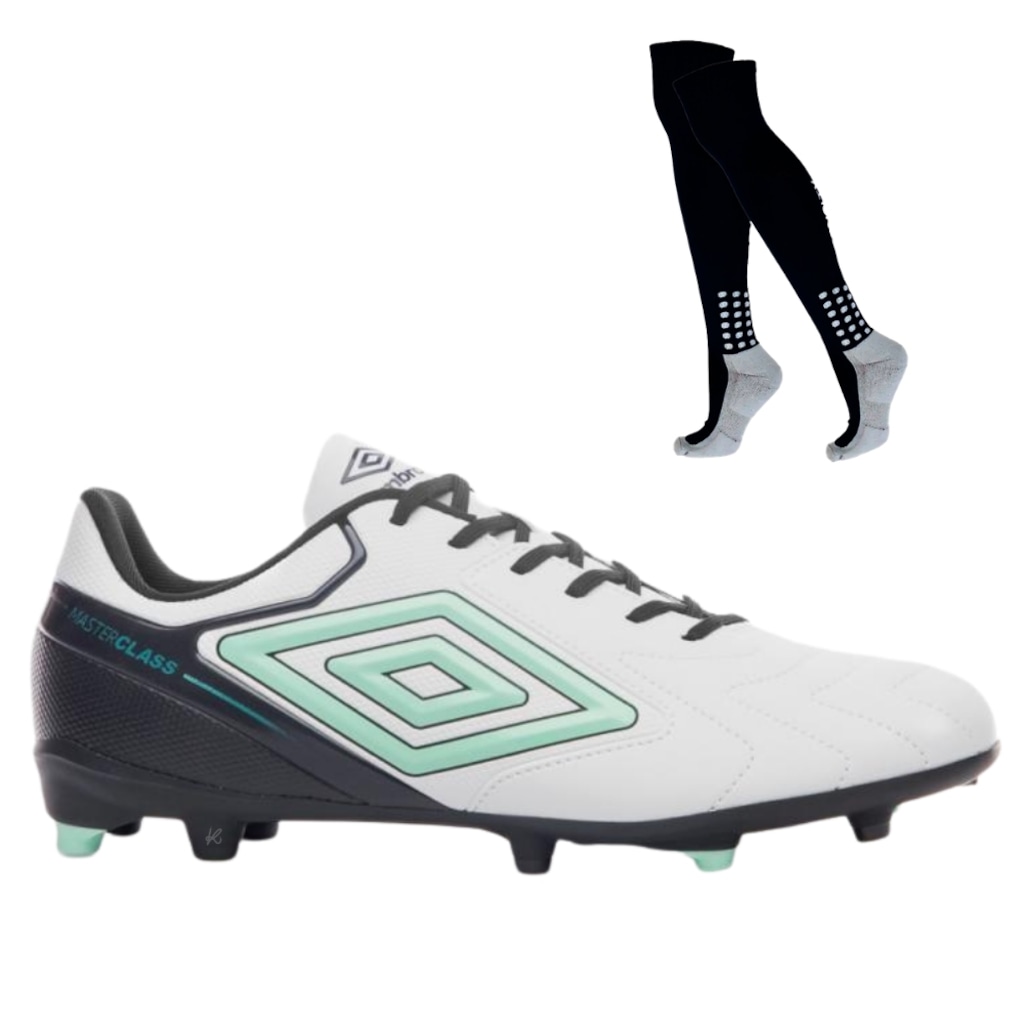 Kit Chuteira de Campo Adulta Adamant Masterclass Club E Meião - Umbro