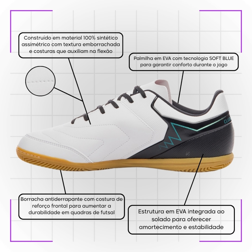 Imagem 3 do produto Chuteira de Futsal Adulta Adamant Masterclass Club - Umbro