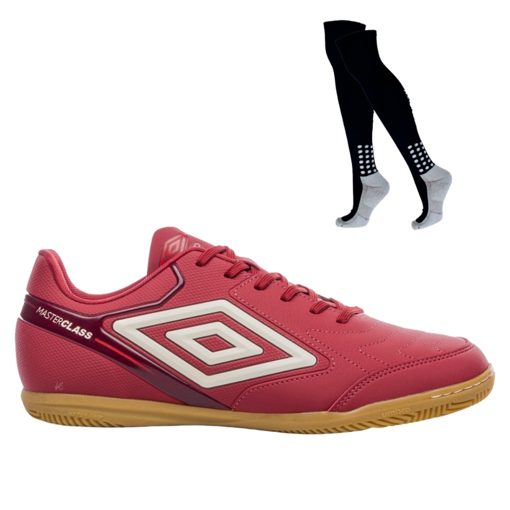 Kit Chuteira de Futsal Adulto Adamant Masterclass Club E Meião - Umbro
