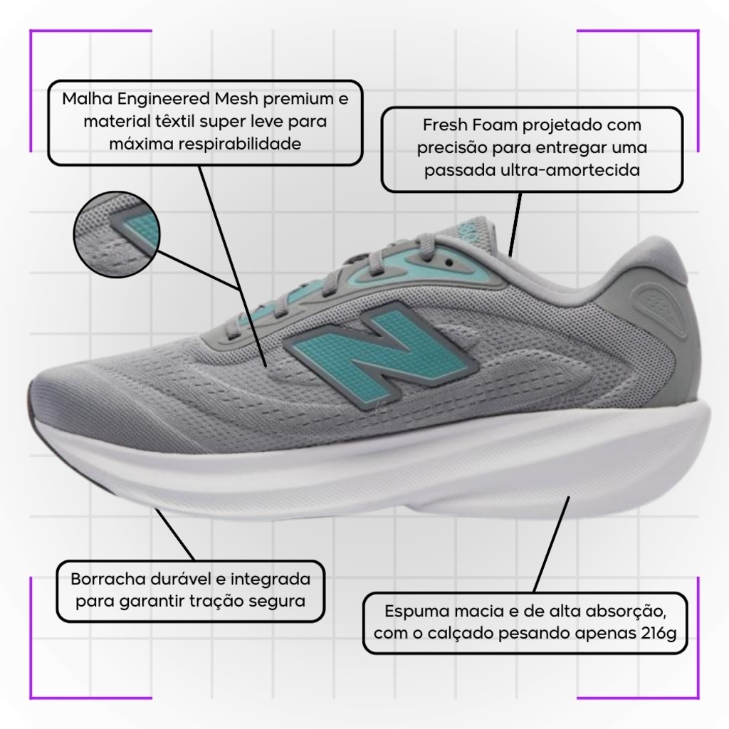 Imagem 5 do produto Kit Tênis New Balance 680 V9 e Meia - Masculino
