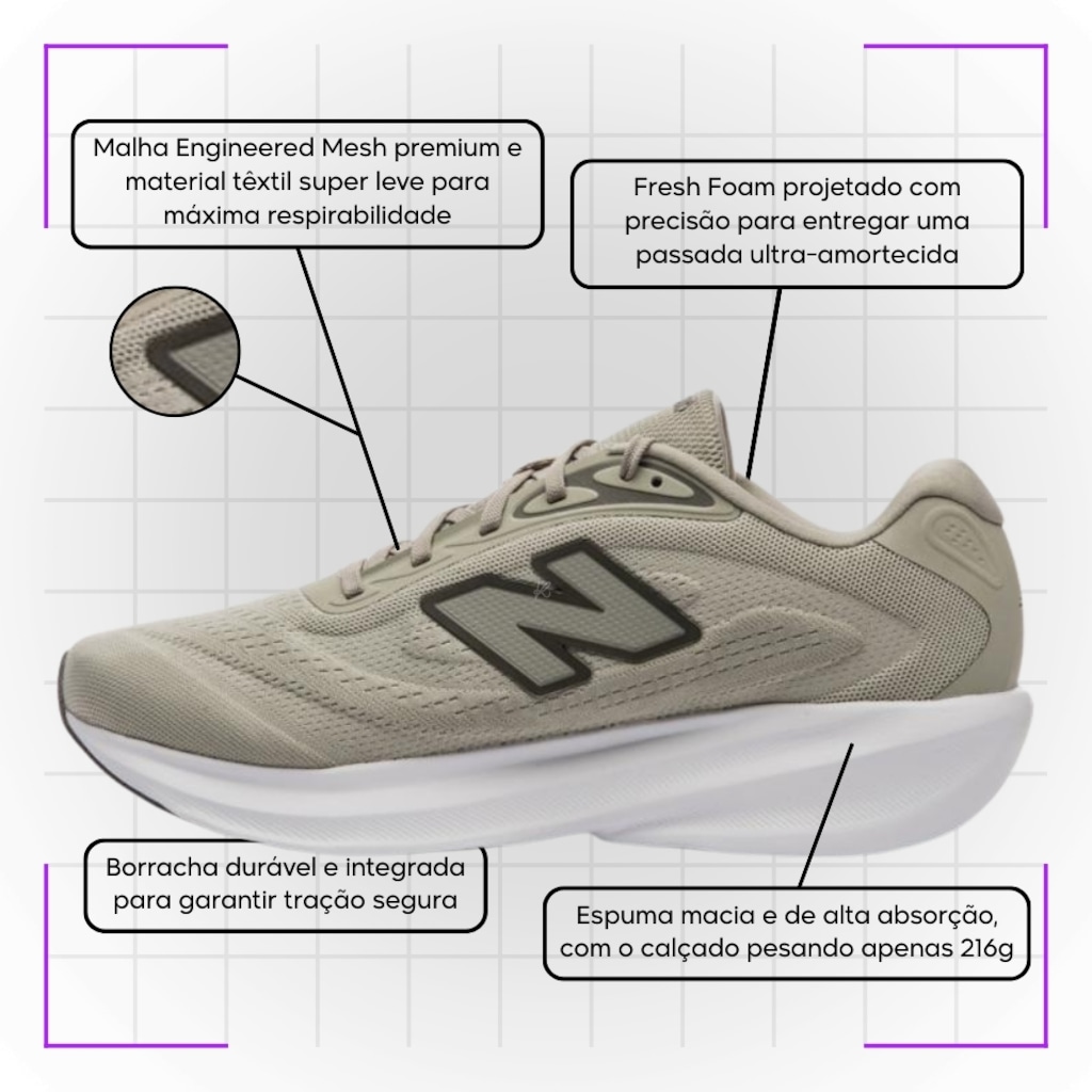 Imagem 5 do produto Kit Tênis New Balance 680 V9 e Meia - Masculino