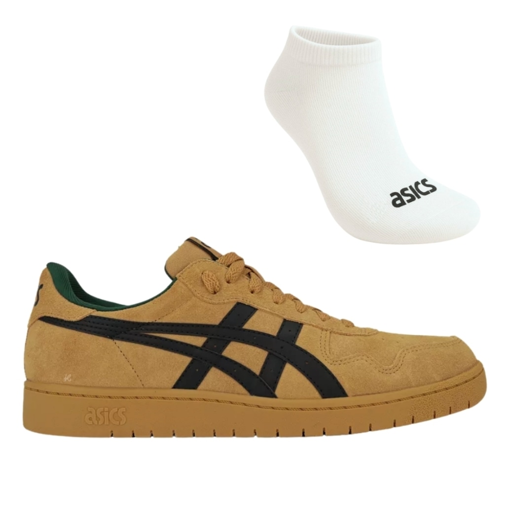 Kit Tênis Asics Japan S Camurça e Meia - Masculino