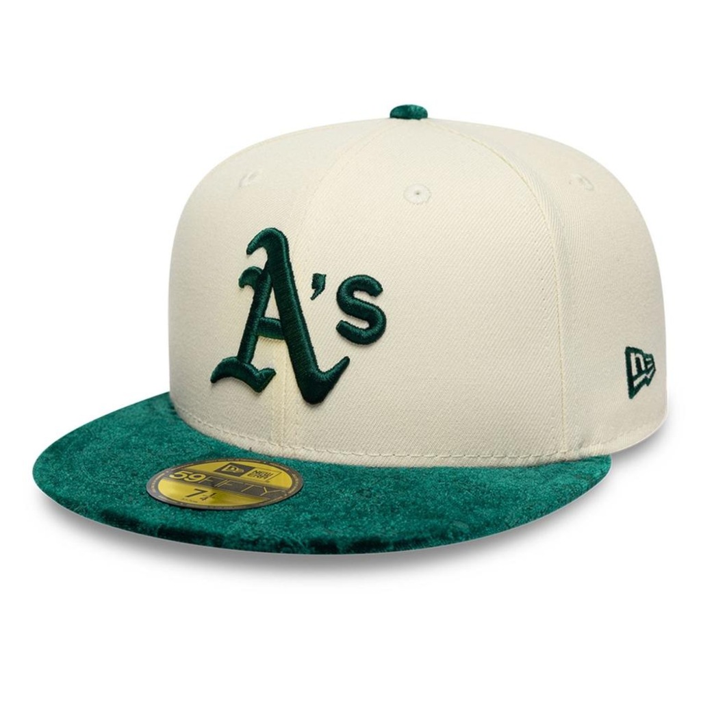 Bone New Era 59FIFTY MLB Oakland Athletics New Era Masculino