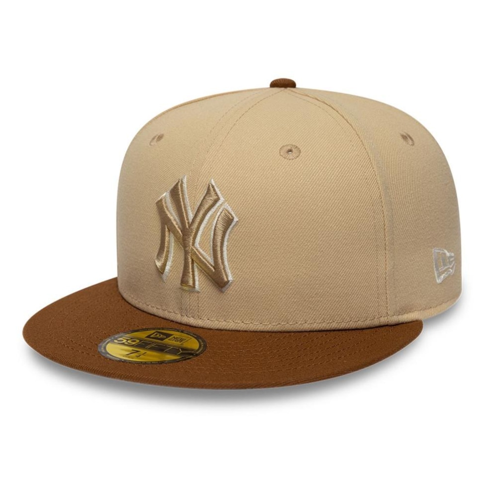 Bone New Era 59FIFTY MLB New York Yankees New Era Masculino