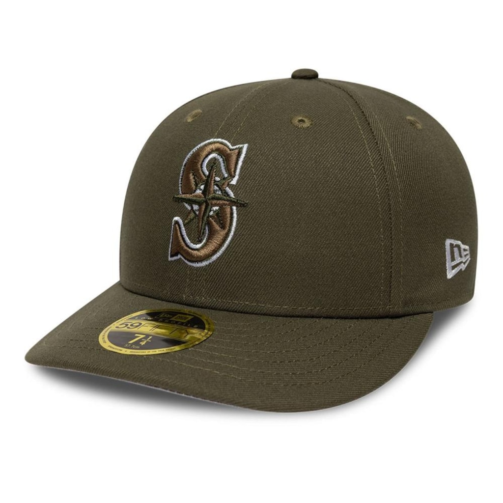 Bone New Era 59FIFTY Low Profile MLB Seattle Mariners New Era Masculino