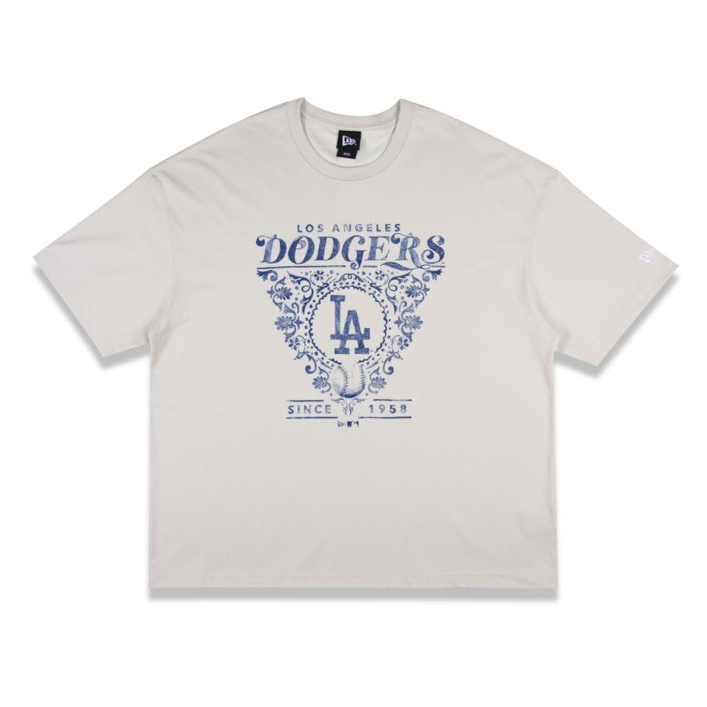 Camiseta New Era Regular MLB Los Angeles Dodgers New Era Masculina