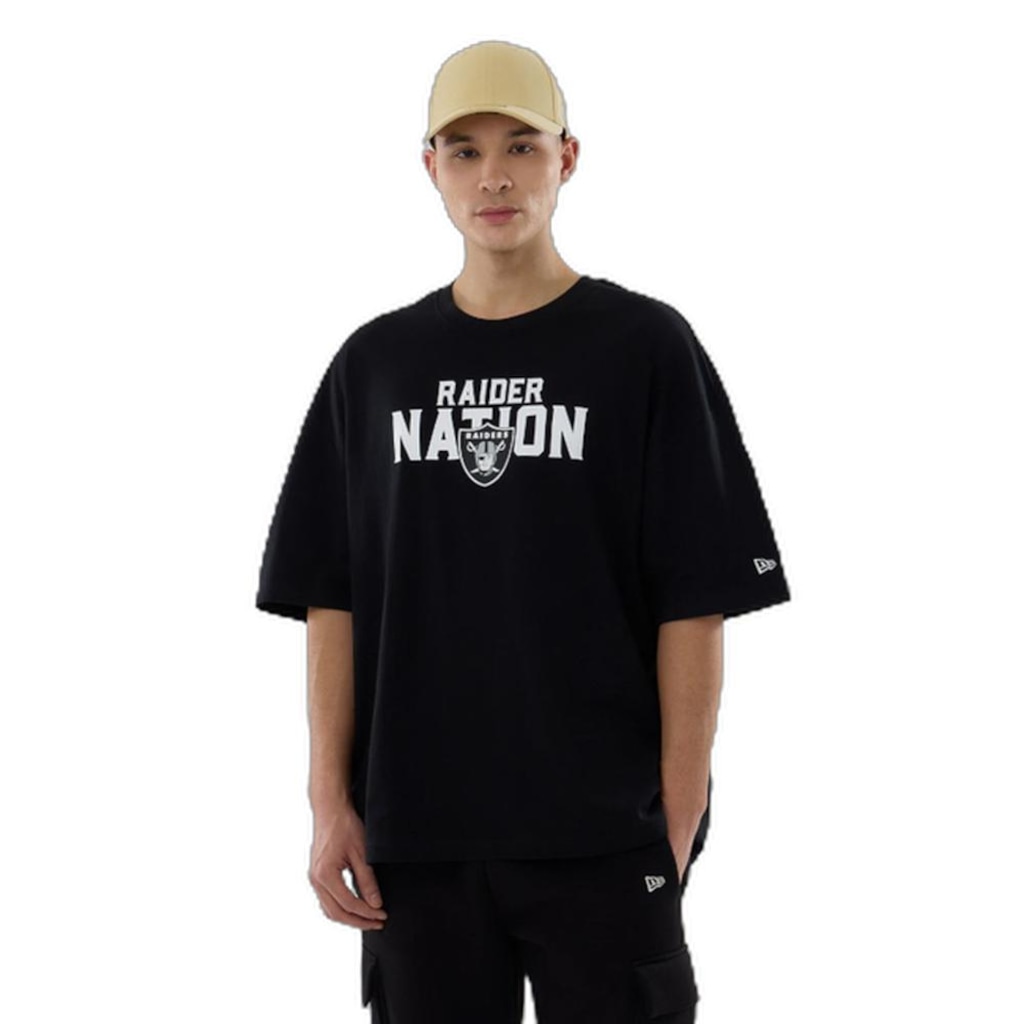 Camiseta New Era Regular NFL Las Vegas Raiders New Era Masculina